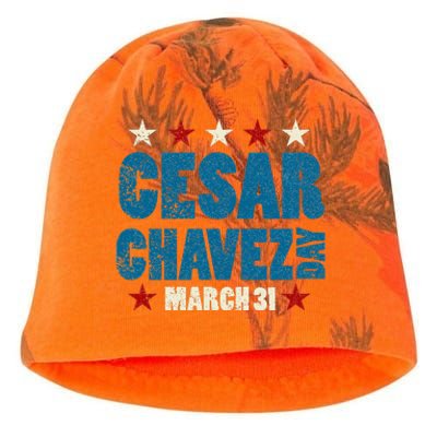 Si Se Puede I Cesar Chavez Day funny quote Kati - Camo Knit Beanie