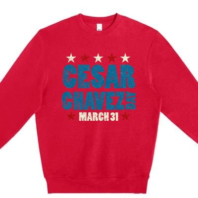 Si Se Puede I Cesar Chavez Day funny quote Premium Crewneck Sweatshirt