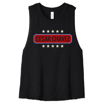 Si Se Puede Quote I Cesar Chavez Day Women's Racerback Cropped Tank