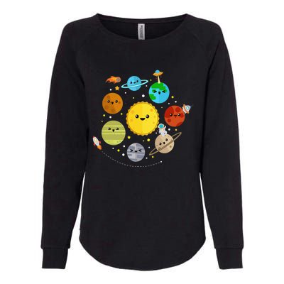 Solar System Planets Astronomy Space Science Womens California Wash Sweatshirt