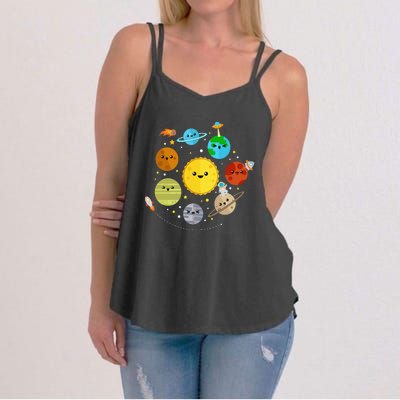 Solar System Planets Astronomy Space Science Women's Strappy Tank