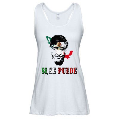 Si Se Puede Cesar Chavez Day Mexican Labor Pride TX Ladies Essential Flowy Tank