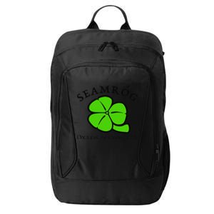 Shamrock Saint Patrick's Day Shamrock Green Vector Art City Backpack