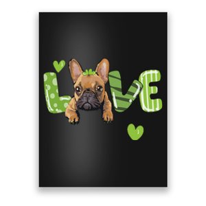 Saint St. Patrick's Day Gift French Bulldog Frenchie Lovers Poster