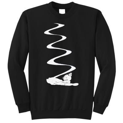 Skier Shredding Powder Snow Deep Snow Backcountry Rider Sweatshirt