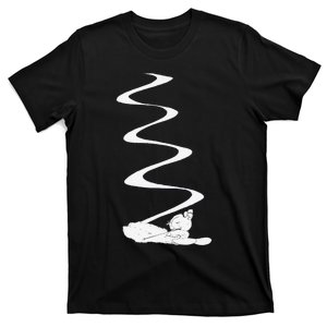 Skier Shredding Powder Snow Deep Snow Backcountry Rider T-Shirt