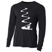 Skier Shredding Powder Snow Deep Snow Backcountry Rider Cooling Performance Long Sleeve Crew