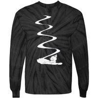 Skier Shredding Powder Snow Deep Snow Backcountry Rider Tie-Dye Long Sleeve Shirt