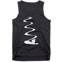 Skier Shredding Powder Snow Deep Snow Backcountry Rider Tank Top