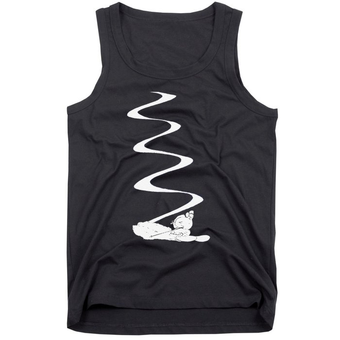 Skier Shredding Powder Snow Deep Snow Backcountry Rider Tank Top