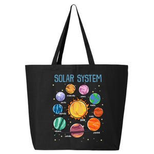 Solar System Planets Science Space Stem 25L Jumbo Tote