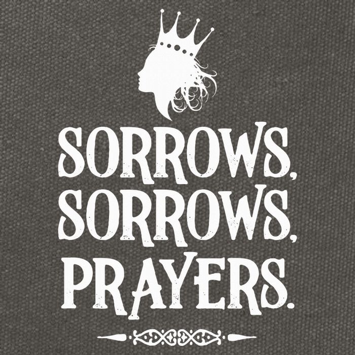 Sorrows Sorrows Prayers Cotton Canvas Backpack