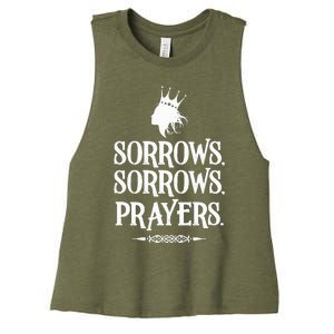 Sorrows Sorrows Prayers Women's Racerback Cropped Tank