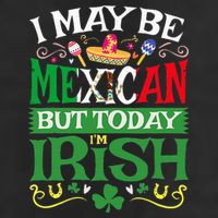St Saint Patrick's Day Mexican Latino Beer Shamrock 7 Panel Mesh Trucker Snapback Hat