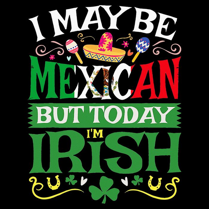 St Saint Patrick's Day Mexican Latino Beer Shamrock Sweatshirt
