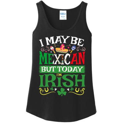 St Saint Patrick's Day Mexican Latino Beer Shamrock Ladies Essential Tank