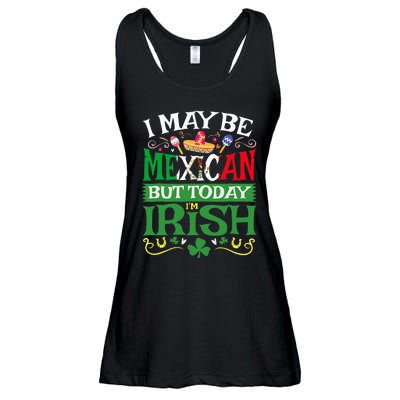 St Saint Patrick's Day Mexican Latino Beer Shamrock Ladies Essential Flowy Tank