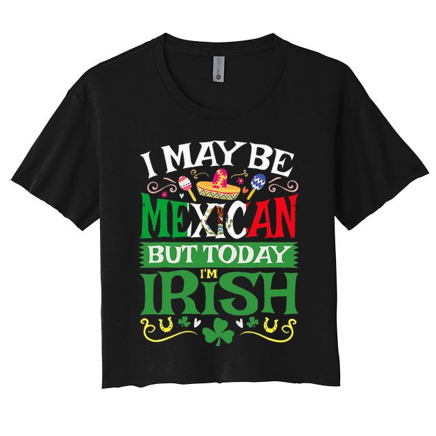 St Saint Patrick's Day Mexican Latino Beer Shamrock Crop Top