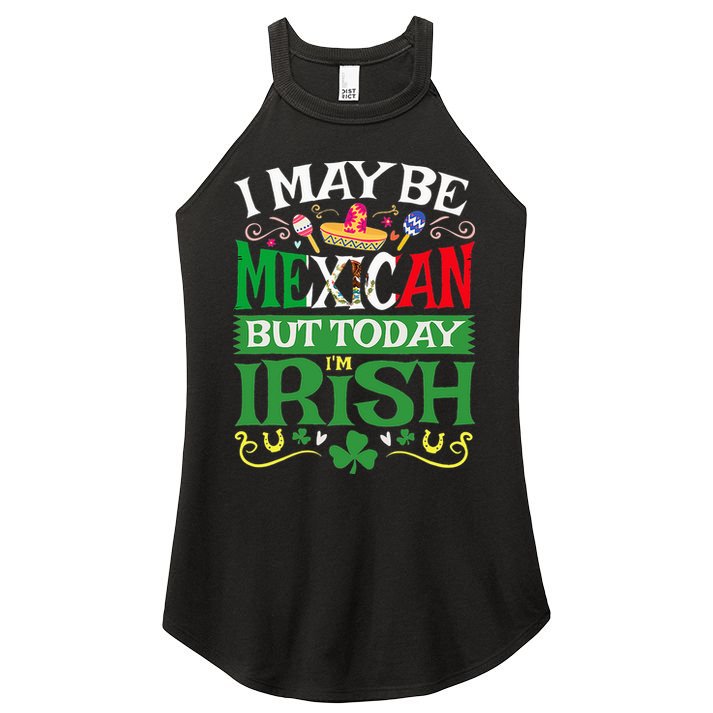 St Saint Patrick's Day Mexican Latino Beer Shamrock Women's Perfect Tri Rocker Tank