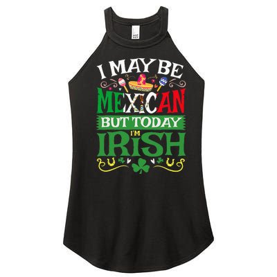 St Saint Patrick's Day Mexican Latino Beer Shamrock Women’s Perfect Tri Rocker Tank