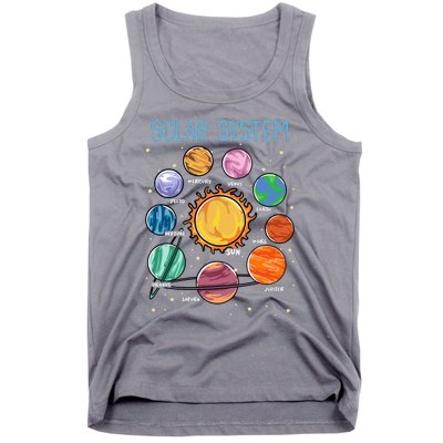 Solar System Planets Science Space Astronomy Tank Top