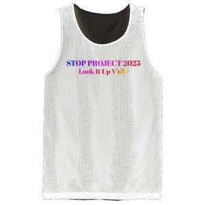 Stop Stop Project 2025 Look It Up Y’All Mesh Reversible Basketball Jersey Tank