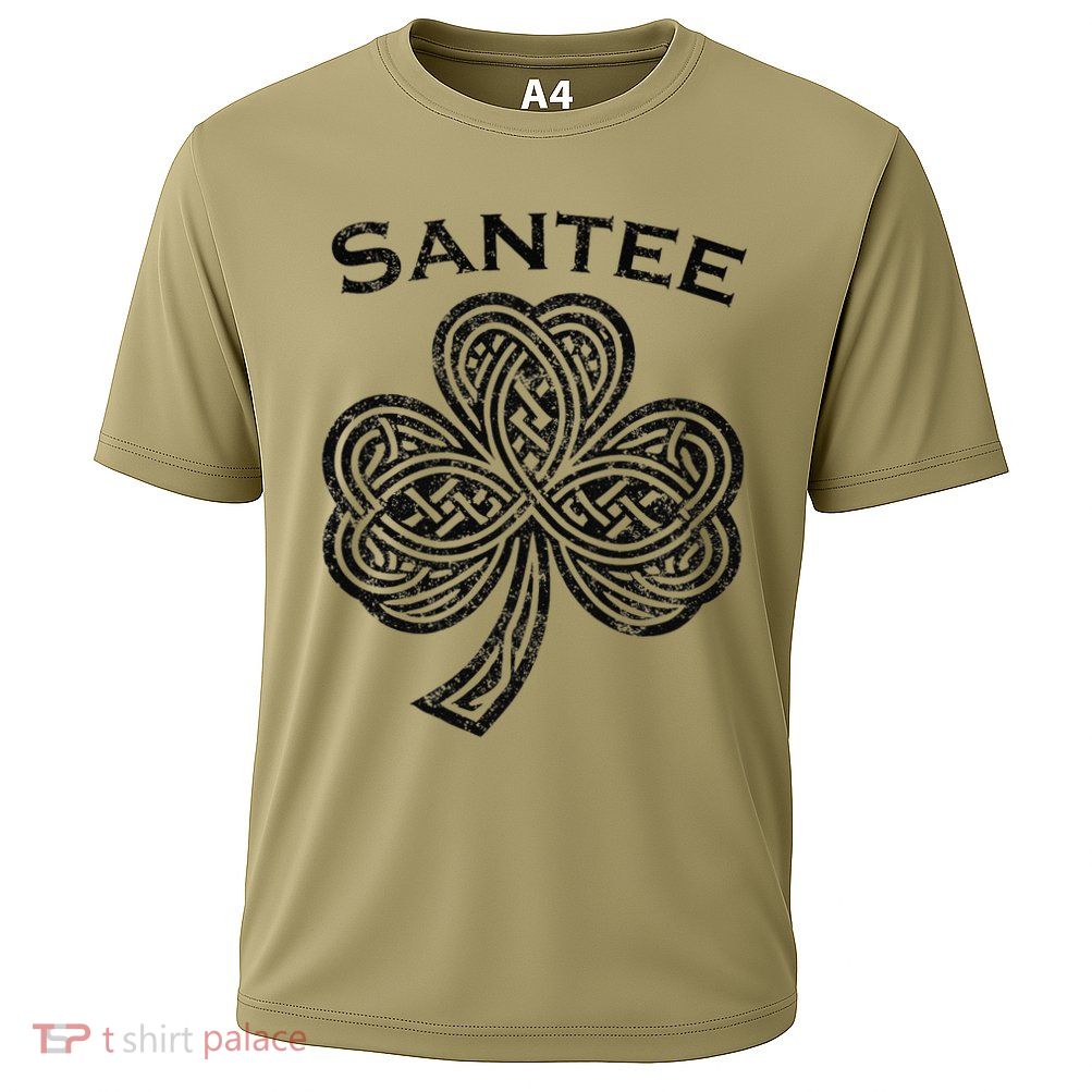 Santee St Patricks Day Ireland Shamrock Irish St Pats Performance Shirt