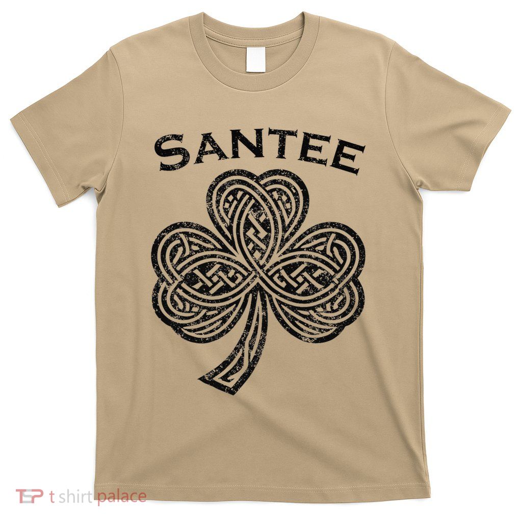 Santee St Patricks Day Ireland Shamrock Irish St Pats T-Shirt
