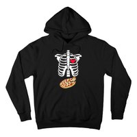 Spooky Skeleton Pizza Xray Perfect for Expecting Dads Hoodie