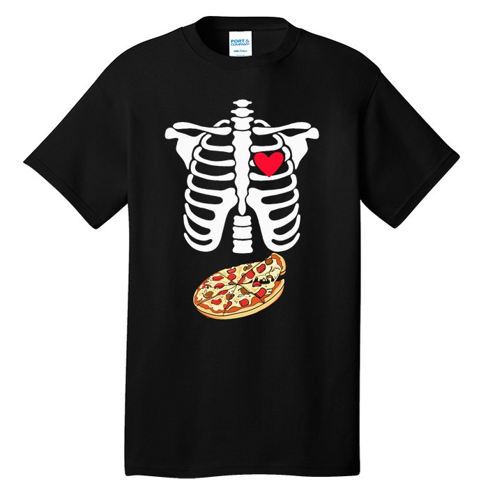 Spooky Skeleton Pizza Xray Perfect for Expecting Dads Tall T-Shirt