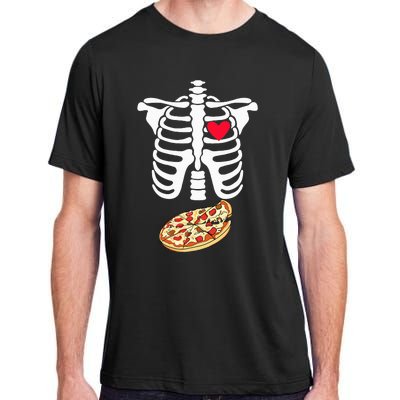 Spooky Skeleton Pizza Xray Perfect for Expecting Dads Adult ChromaSoft Performance T-Shirt