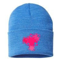 Slime Splash Pink Cool Diy Lover Gift Sustainable Knit Beanie