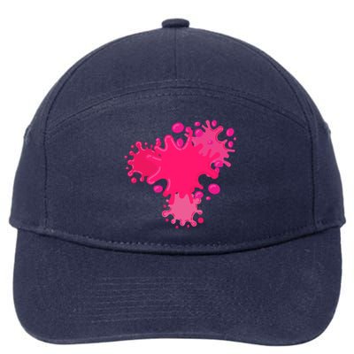 Slime Splash Pink Cool Diy Lover Gift 7-Panel Snapback Hat