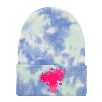 Slime Splash Pink Cool Diy Lover Gift Tie Dye 12in Knit Beanie