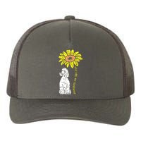 Sunflower Sunshine Poodle Dog Lover Owner Girls Women Gift Yupoong Adult 5-Panel Trucker Hat