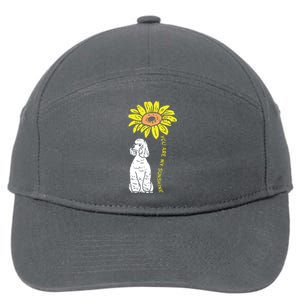 Sunflower Sunshine Poodle Dog Lover Owner Girls Women Gift 7-Panel Snapback Hat