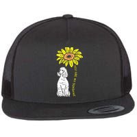 Sunflower Sunshine Poodle Dog Lover Owner Girls Women Gift Flat Bill Trucker Hat