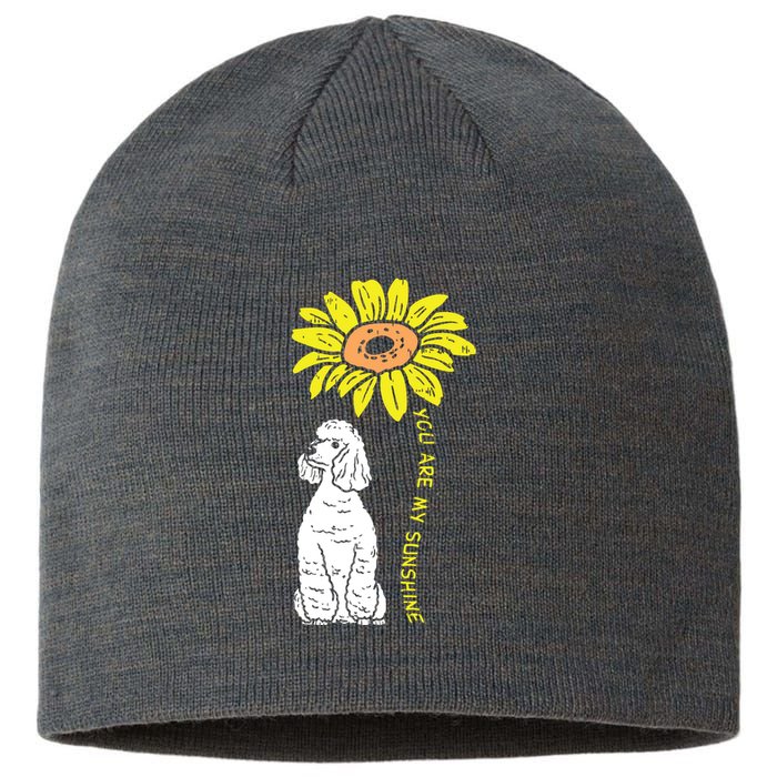 Sunflower Sunshine Poodle Dog Lover Owner Girls Women Gift Sustainable Beanie