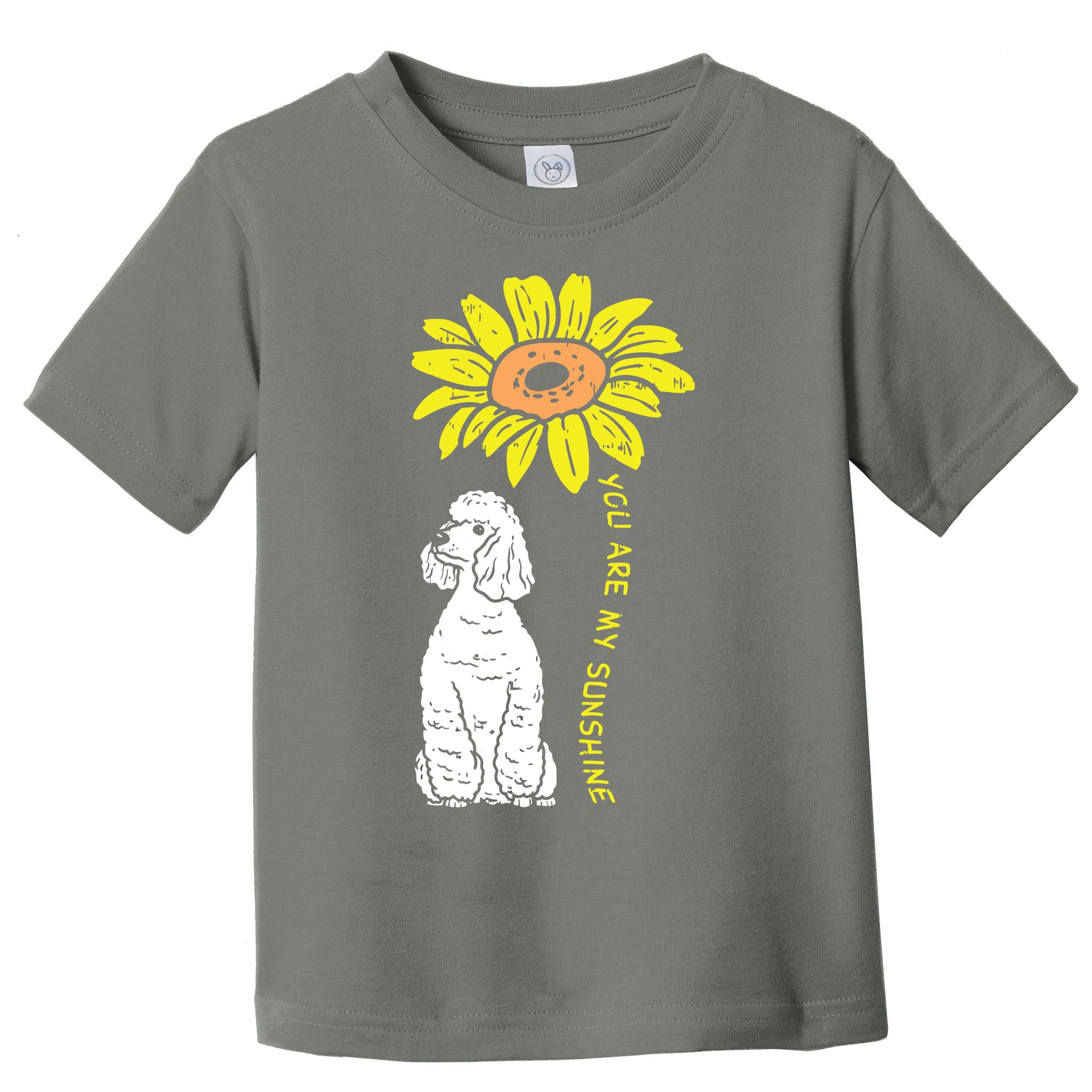 Sunflower Sunshine Poodle Dog Lover Owner Girls Women Gift Toddler T-Shirt