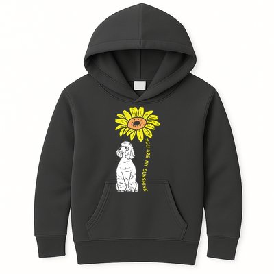 Sunflower Sunshine Poodle Dog Lover Owner Girls Women Gift Kids Hoodie
