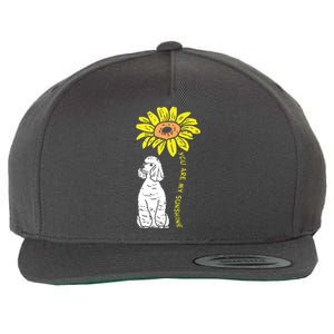 Sunflower Sunshine Poodle Dog Lover Owner Girls Women Gift Wool Snapback Cap