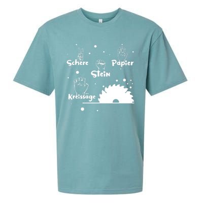 Schere Stein Papier Kreissage Sueded Cloud Jersey T-Shirt