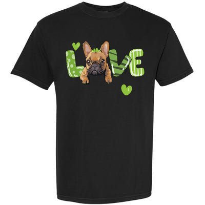 Saint St. Patrick's Day Gift French Bulldog Frenchie Lovers Garment-Dyed Heavyweight T-Shirt
