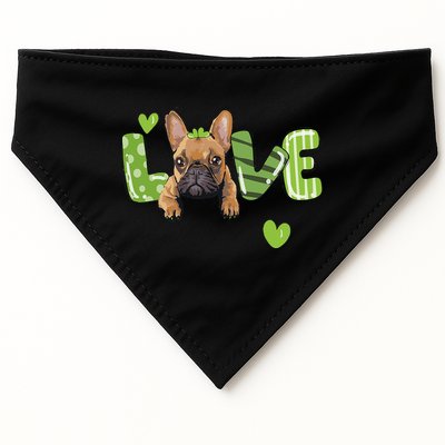 Saint St. Patrick's Day Gift French Bulldog Frenchie Lovers USA-Made Doggie Bandana