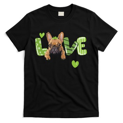 Saint St. Patrick's Day Gift French Bulldog Frenchie Lovers T-Shirt