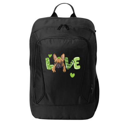 Saint St. Patrick's Day Gift French Bulldog Frenchie Lovers City Backpack