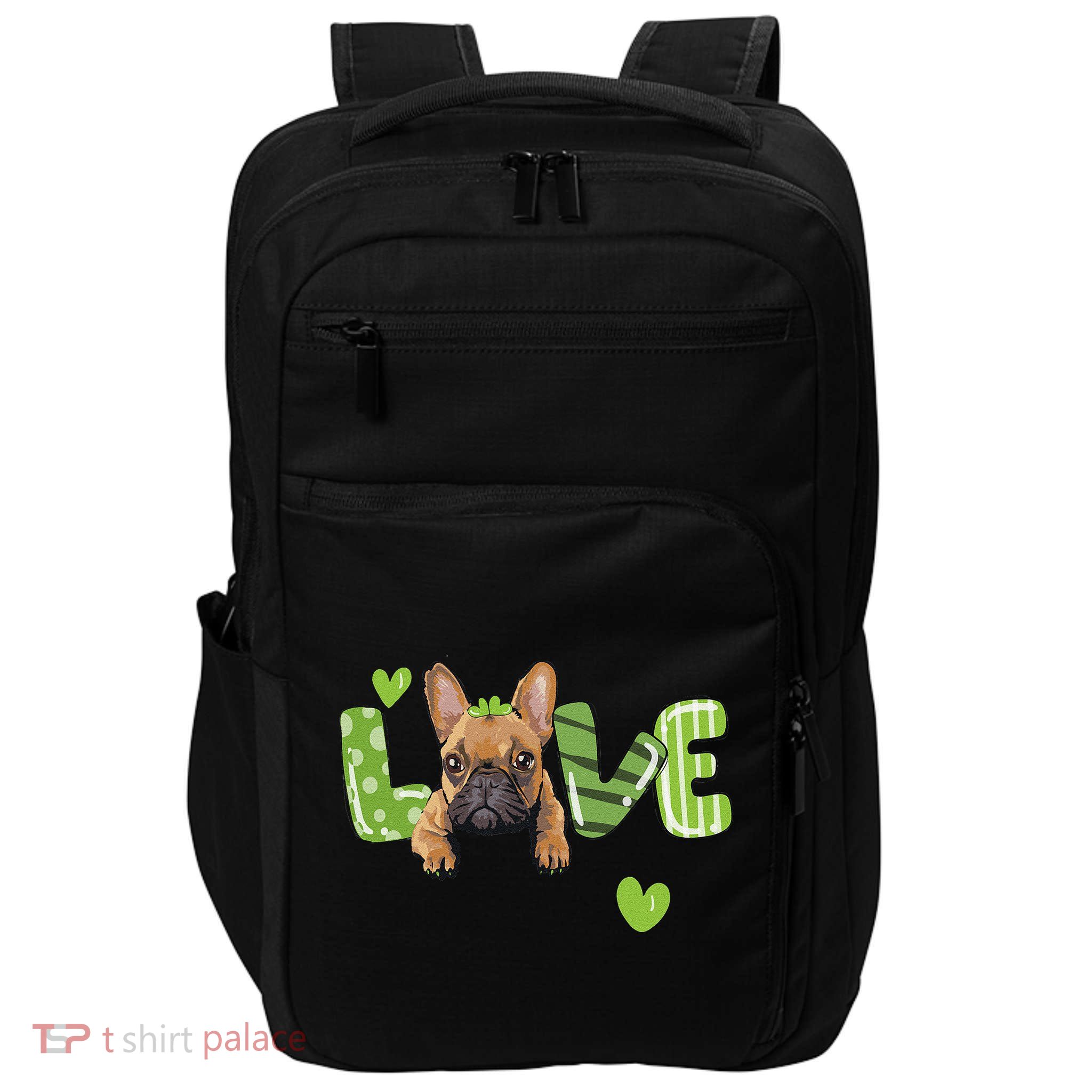 Saint St. Patrick's Day Gift French Bulldog Frenchie Lovers Impact Tech Backpack