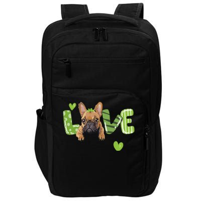 Saint St. Patrick's Day Gift French Bulldog Frenchie Lovers Impact Tech Backpack