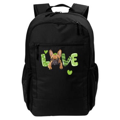 Saint St. Patrick's Day Gift French Bulldog Frenchie Lovers Daily Commute Backpack