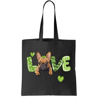 Saint St. Patrick's Day Gift French Bulldog Frenchie Lovers Tote Bag